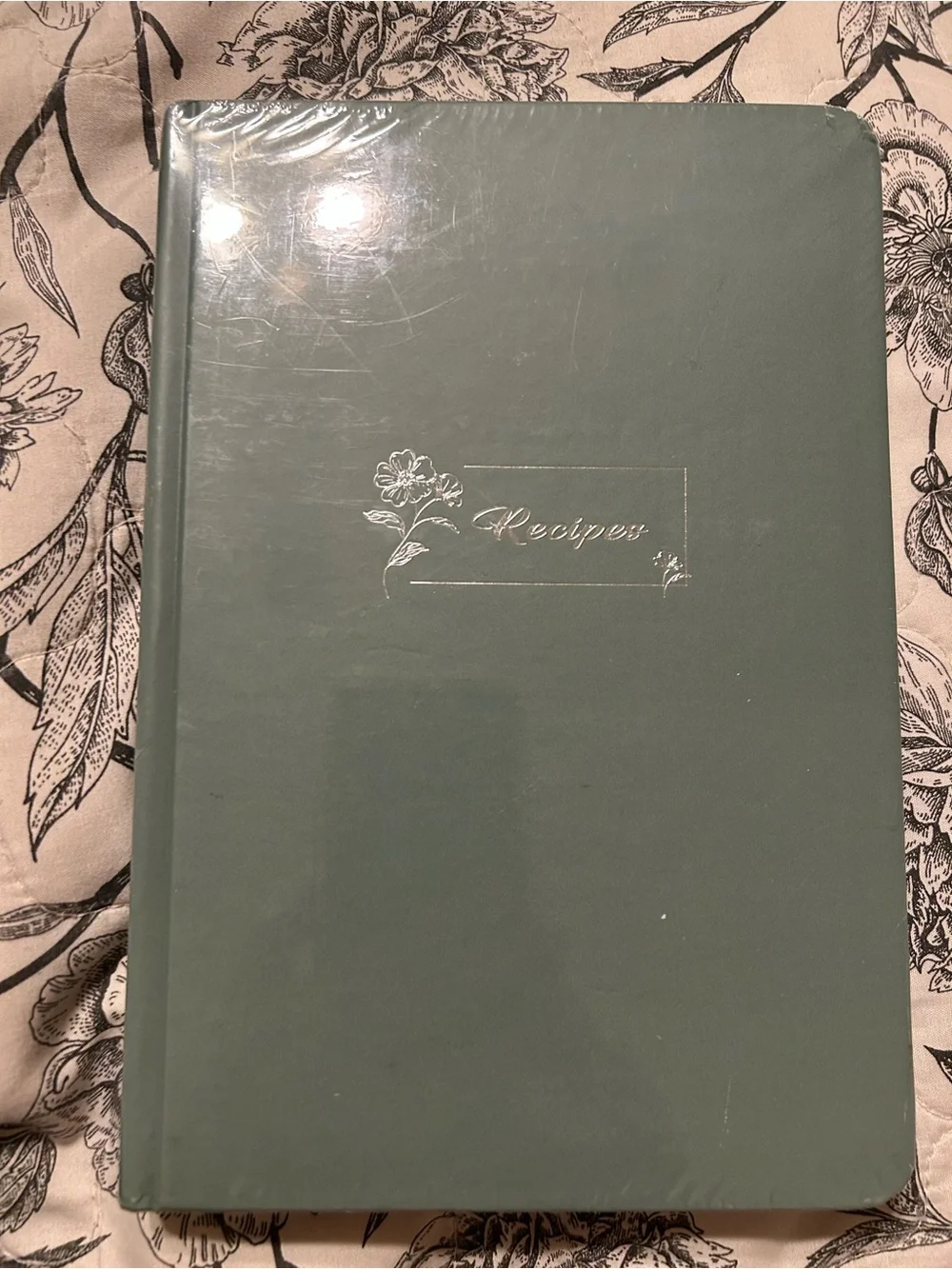 Green Recipe Journal Hardcover Notebook - Recipe New write in your own recipes